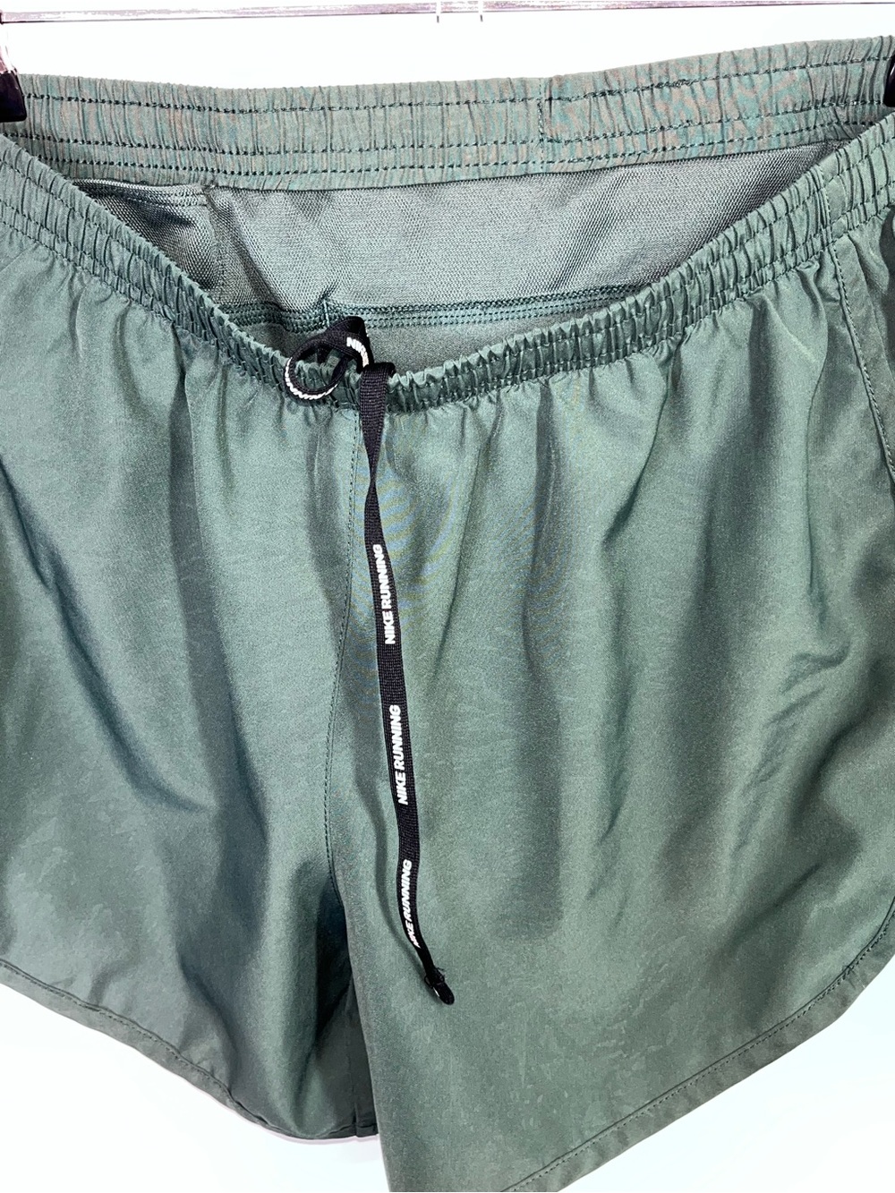 Nike Dri-FIT Modern Tempo Embossed Running Shorts Green Small